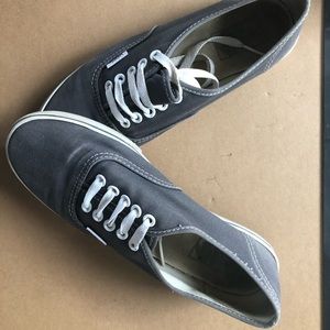 Gray Vans, Men’s size 6.5 // Women’s size 8